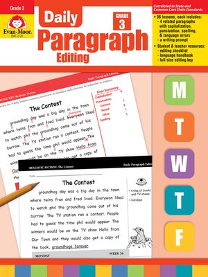 cover image of Daily Paragraph Editing, Grade 3